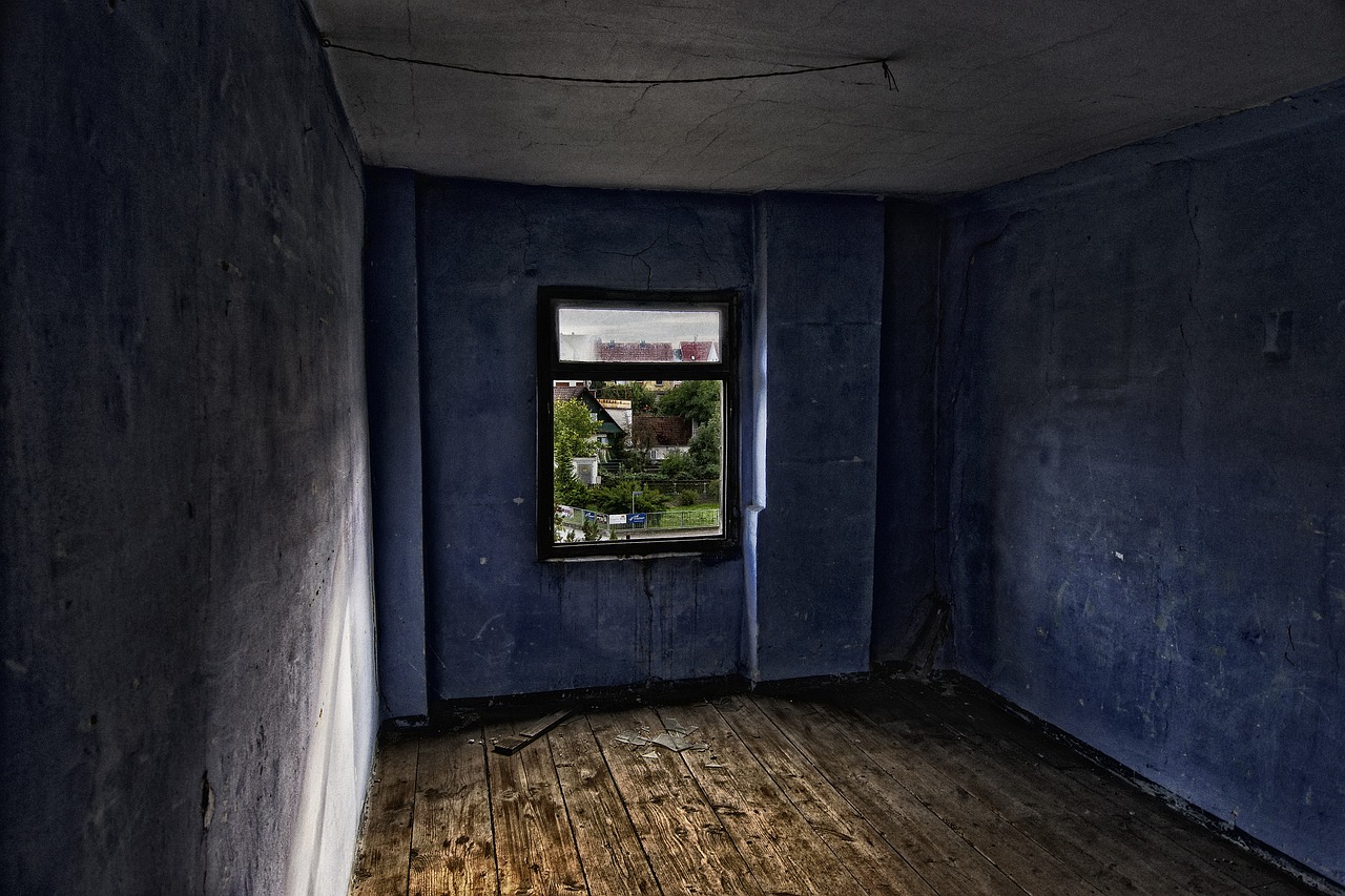 room, empty, abandoned