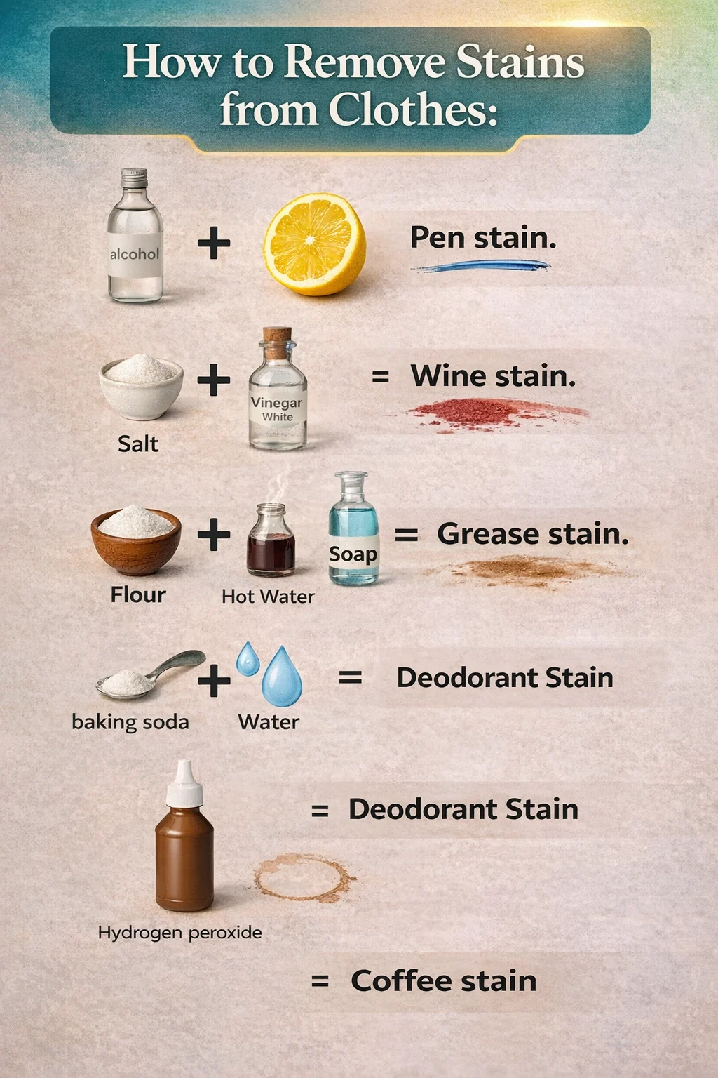 Learn How To Remove Stains From Clothes