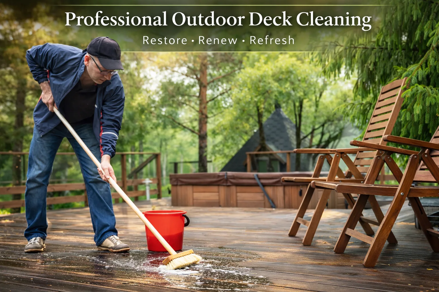 Outdoor Deck Cleaning For Your Airbnb