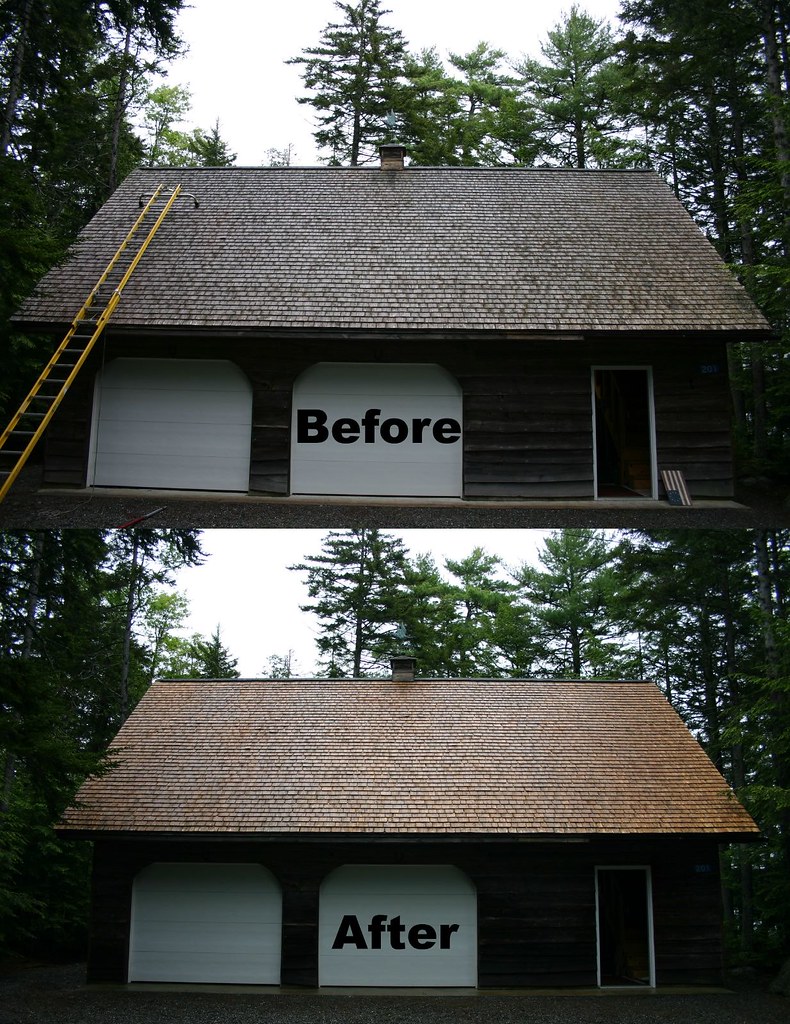Pre VS Post Roof Cleaning